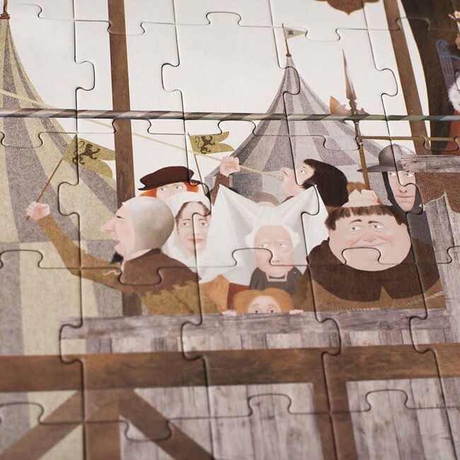 LONDJI PUZZLE GÉANT 140CM "MEDIEVAL" (200 PCS)