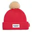 HELLO HOSSY BONNET ENFANT POMPON "BLOCK" FRAMBOISE