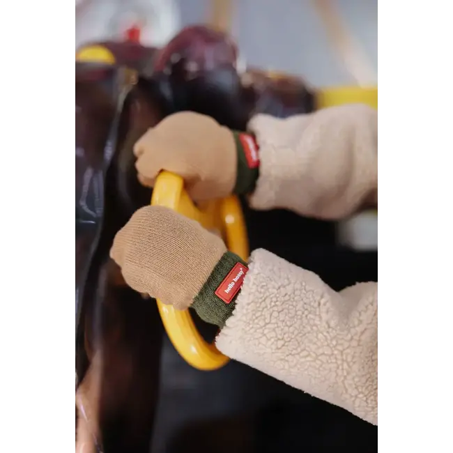 HELLO HOSSY MOUFLES ENFANT "HOTTY" PISTACHIO