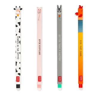 LEGAMI 4 STYLOS GEL À FRICTION - FERME
