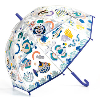 DJECO PARAPLUIE TRANSPARENT ENFANT - POISSONS MAGIQUES