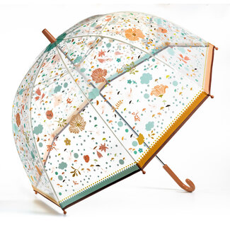 DJECO PARAPLUIE TRANSPARENT ADULTE - PETITES FLEURS