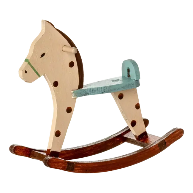 MAILEG CHEVAL À BASCULE À POIS - POUR SOURIS