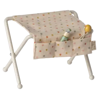 MAILEG TABLE À LANGER & ACCESSOIRES POUR BÉBÉ SOURIS BLANC CASSÉ