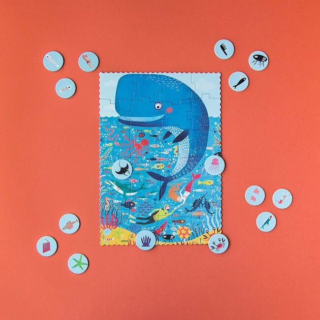 LONDJI PUZZLE POCKET CHERCHE & TROUVE "MY LITTLE OCEAN" (24 PCS)