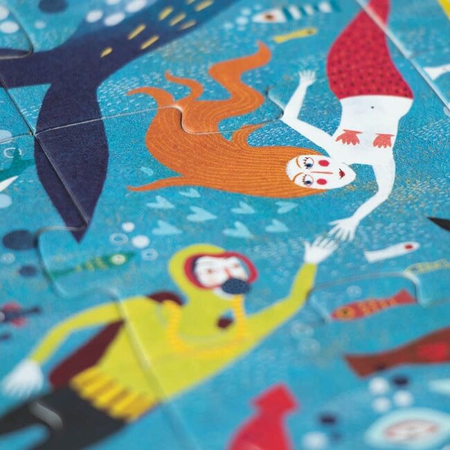LONDJI PUZZLE POCKET CHERCHE & TROUVE "MY LITTLE OCEAN" (24 PCS)