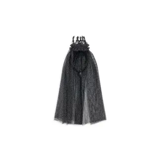 KONGES SLOJD DÉGUISEMENT - COURONNE DE PRINCESSE ET VOILE NOIR
