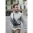 RIVE DROITE SAC BANANE RIVE DROITE "CUSTINE" STRIPED BLACK DENIM