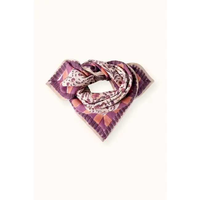 APACHES CACTUS MACADAMIA - PETIT FOULARD APACHES MANIKA