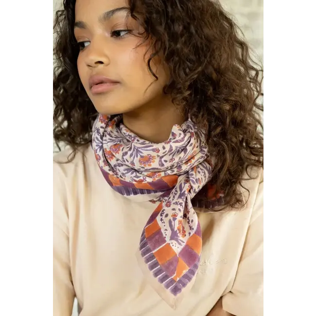 APACHES CACTUS MACADAMIA - GRAND FOULARD APACHES LATIKA