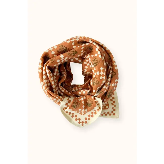APACHES TIGRO RUST - GRAND FOULARD APACHES LATIKA