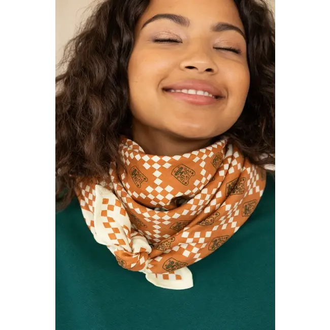 APACHES TIGRO RUST - GRAND FOULARD APACHES LATIKA