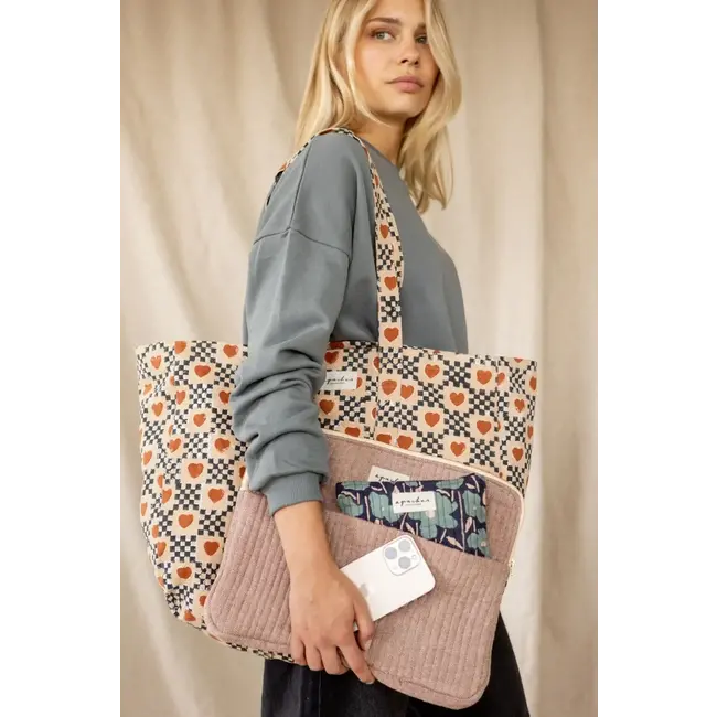 APACHES AMOR MACADAMIA - GRAND SAC CABAS APACHES SAMBA