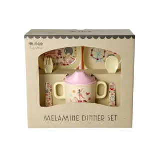 RICE SET VAISSELLE BÉBÉ RICE - FUN FAIR ROSE