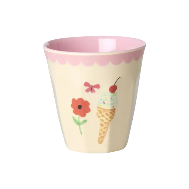 RICE PETIT GOBELET RICE - FUN FAIR ROSE CRÈME GLACÉE