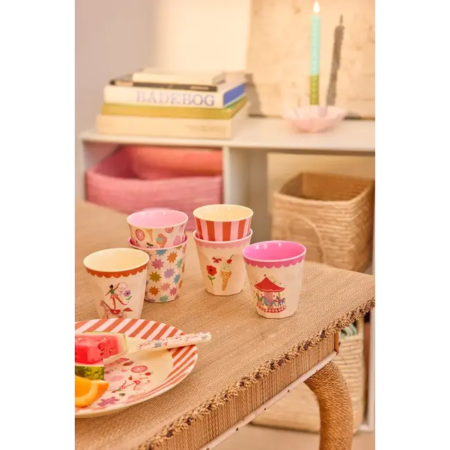 RICE PETIT GOBELET RICE - FUN FAIR ROSE CRÈME GLACÉE