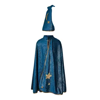 GREAT PRETENDERS DÉGUISEMENT - CAPE & CHAPEAU MAGICIEN STARRY NIGHT 7-8ANS