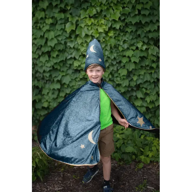 GREAT PRETENDERS DÉGUISEMENT - CAPE & CHAPEAU MAGICIEN STARRY NIGHT 7-8ANS