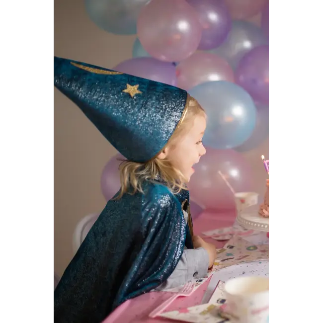 GREAT PRETENDERS DÉGUISEMENT - CAPE & CHAPEAU MAGICIEN STARRY NIGHT 7-8ANS