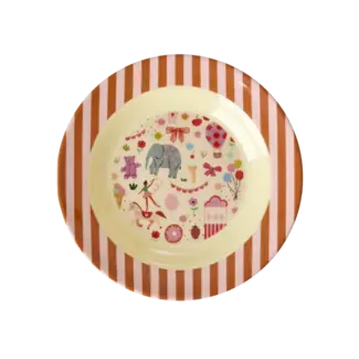 RICE ASSIETTE CREUSE RICE - FUN FAIR ROSE