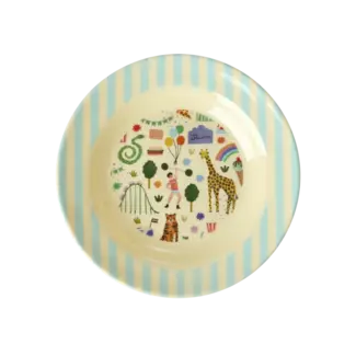 RICE ASSIETTE CREUSE RICE - FUN FAIR MENTHE