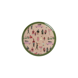 RICE PETITE ASSIETTE PLATE RICE - HOLIDAY JOY