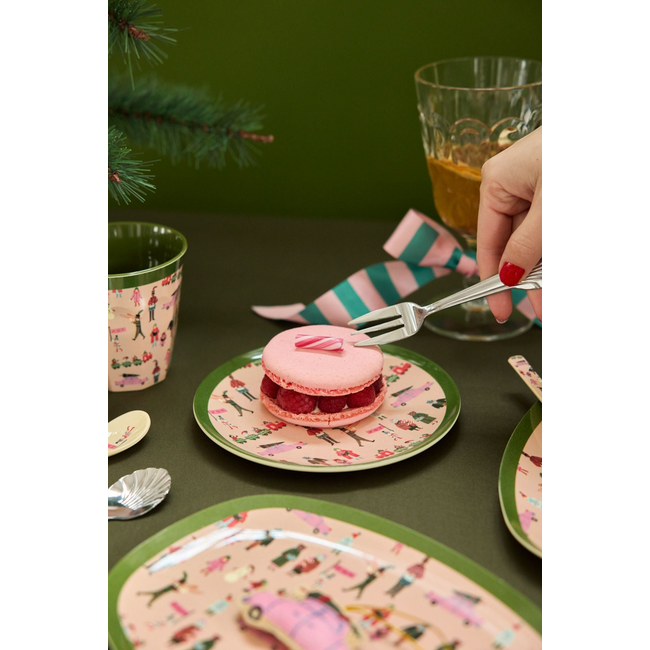 RICE PETITE ASSIETTE PLATE RICE - HOLIDAY JOY