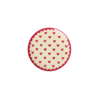 RICE PETITE ASSIETTE PLATE RICE - COEURS ROUGE