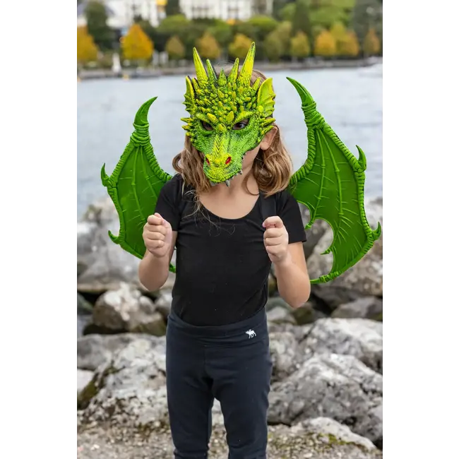 GREAT PRETENDERS DÉGUISEMENT - MASQUE DE DRAGON VERT