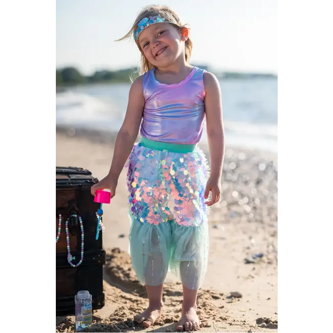 GREAT PRETENDERS DÉGUISEMENT - JUPE QUEUE DE SIRÈNE & BARRETTE 4-6ANS