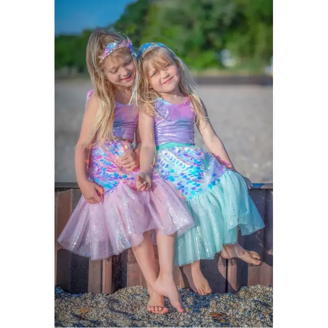 GREAT PRETENDERS DÉGUISEMENT - JUPE QUEUE DE SIRÈNE & BARRETTE 4-6ANS