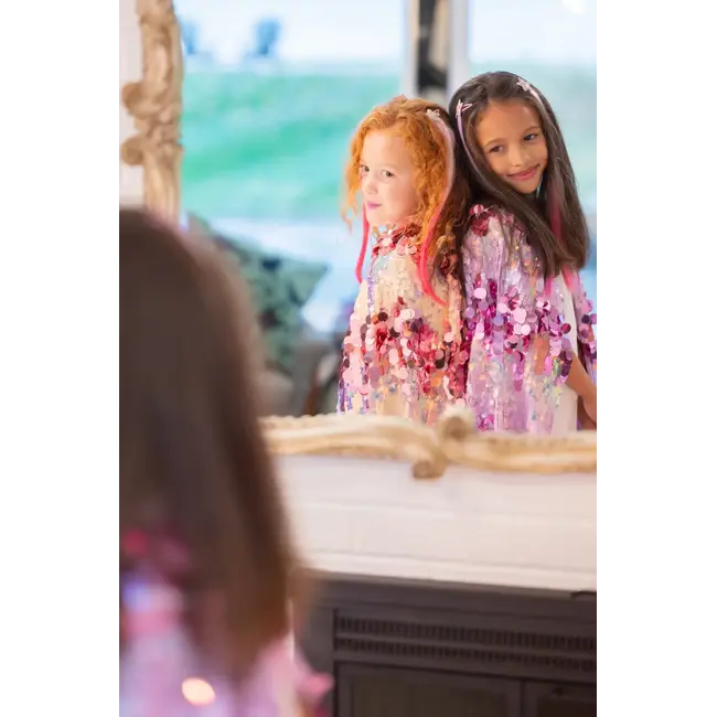 GREAT PRETENDERS DÉGUISEMENT - CAPE SEQUINS 5TH AVENUE PINK 4-6ANS