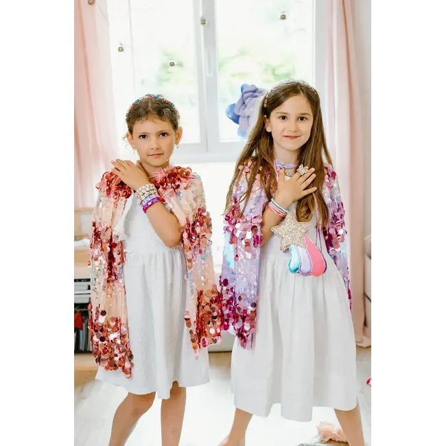 GREAT PRETENDERS DÉGUISEMENT - CAPE SEQUINS 5TH AVENUE PINK 4-6ANS