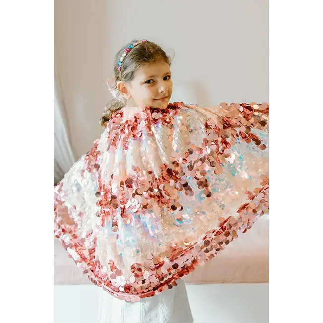 GREAT PRETENDERS DÉGUISEMENT - CAPE SEQUINS 5TH AVENUE PINK 4-6ANS