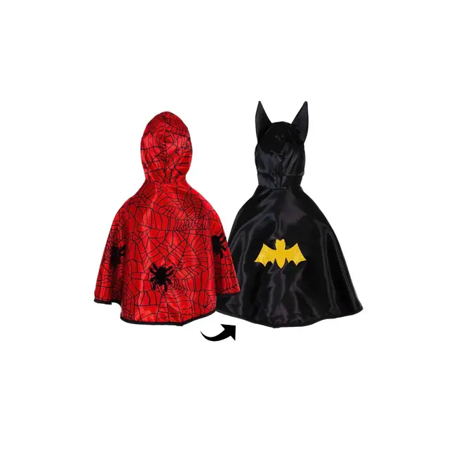 GREAT PRETENDERS DÉGUISEMENT - CAPE BÉBÉ RÉVERSIBLE SPIDER / BAT 2-3ANS