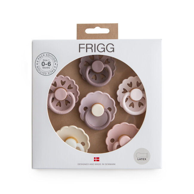 FRIGG STARTER PACK - 6 TÉTINES LATEX TAILLE 1 - BLOOMING LOVE