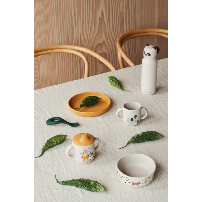 LIEWOOD COFFRET VAISSELLE 4 PIÈCES EN SILICONE VIVI - AROUND THE WORLD