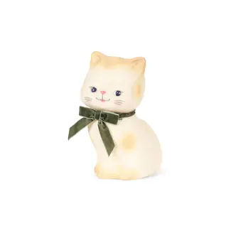 KONGES SLOJD LAMPE CHAT NOEUD VELOURS VERT