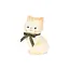 KONGES SLOJD LAMPE CHAT NOEUD VELOURS VERT