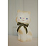 KONGES SLOJD LAMPE CHAT NOEUD VELOURS VERT
