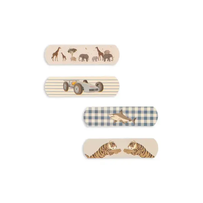 KONGES SLOJD BOITE DE 24 PANSEMENTS "KISS AND COMFORT" BLUE MIX