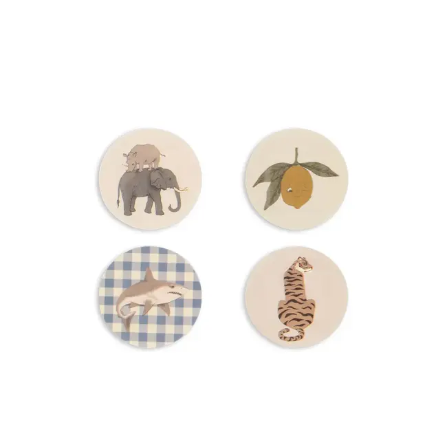 KONGES SLOJD BOITE DE 24 PANSEMENTS "KISS AND COMFORT" BLUE MIX