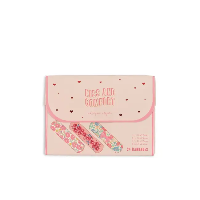 KONGES SLOJD BOITE DE 24 PANSEMENTS "KISS AND COMFORT" PINK MIX