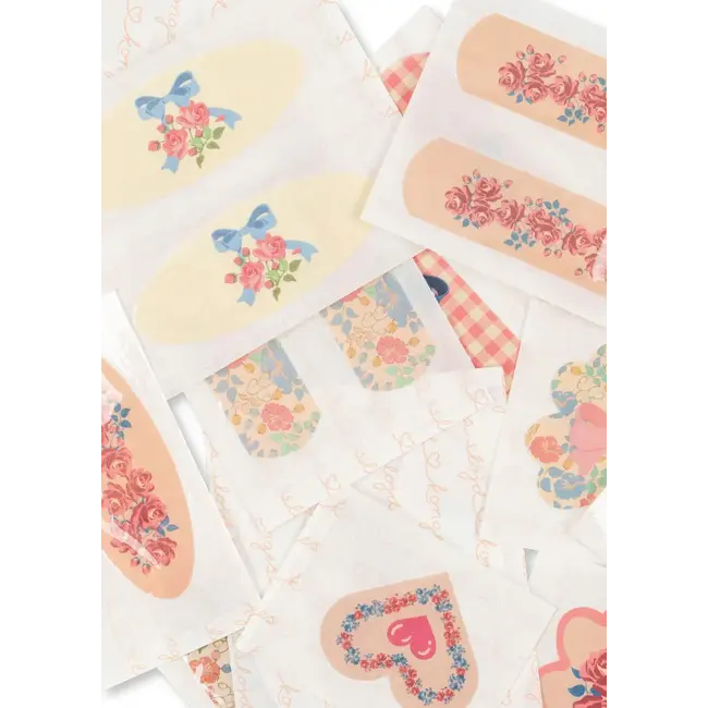 KONGES SLOJD BOITE DE 24 PANSEMENTS "KISS AND COMFORT" PINK MIX