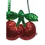 KONGES SLOJD SAC BANDOULIÈRE À PAILLETTES - BARBADOS CHERRY