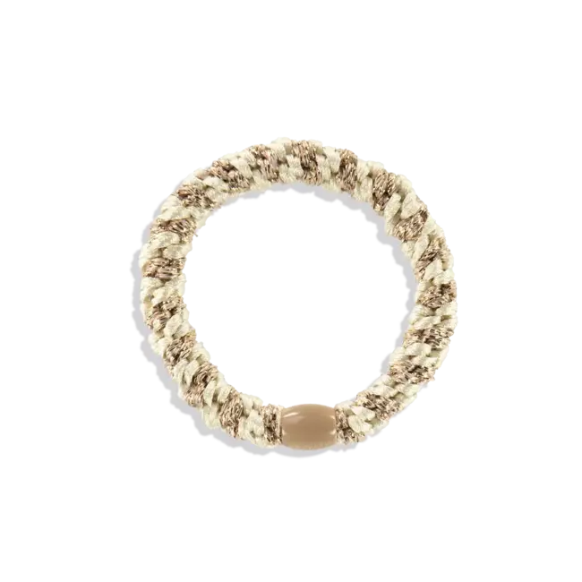KKNEKKI ÉLASTIQUE KKNEKKI - MIX IVORY BEIGE GLITTER STRIPE