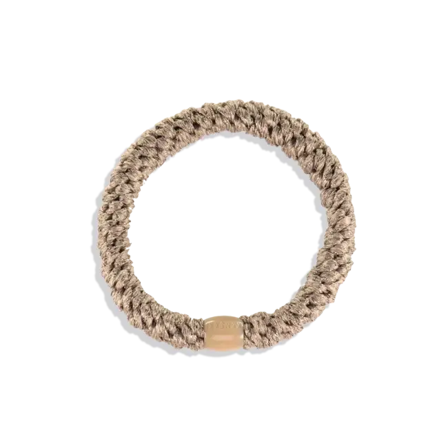 KKNEKKI ÉLASTIQUE KKNEKKI - PLAIN TAUPE GLITTER