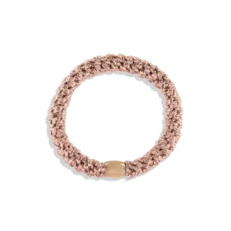 KKNEKKI ÉLASTIQUE KKNEKKI - PLAIN DUSTY PINK GLITTER