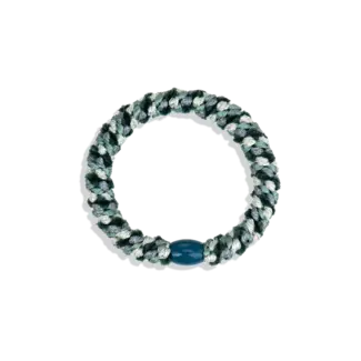 KKNEKKI ÉLASTIQUE KKNEKKI - MIX FADED GREEN COLLAGE GREY GLITTER