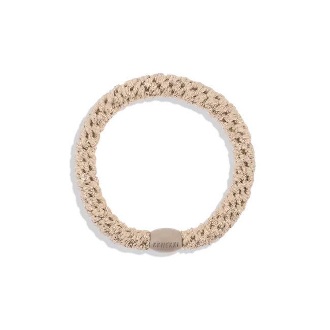 KKNEKKI ÉLASTIQUE KKNEKKI - PLAIN BEIGE GLITTER